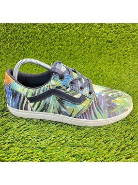 Vans Ultracush Tropical Womens Size 8.5 Green Walking Skate Shoes Sneakers